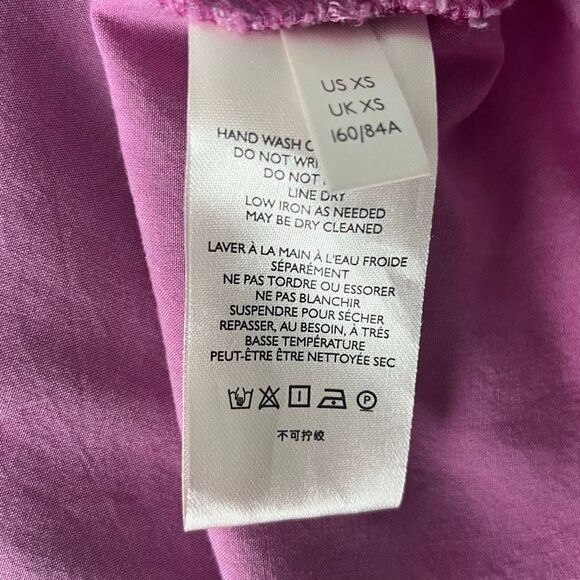 PILCRO Anthropologie Kimberley Maxi Dress Pink Purple Button Down XS - Picture 6 of 8